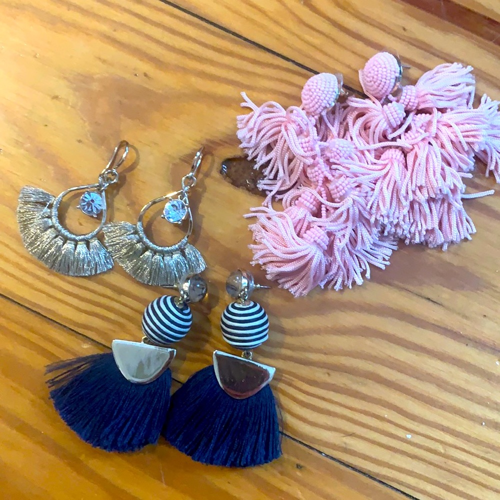 Loft gold dangle earrings